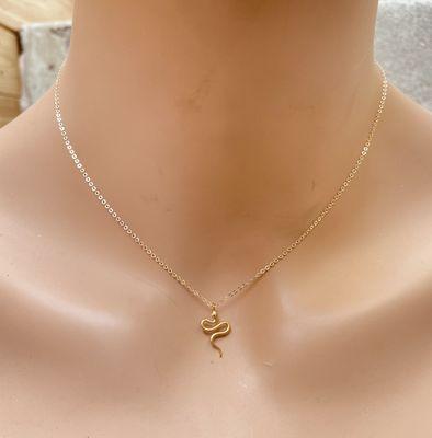 Snake Necklace 18k gold vermeil