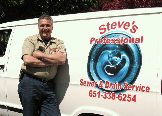 Steve the Pro waiting for your call for help with any clogged drain in your home.