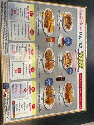 Menu pictures