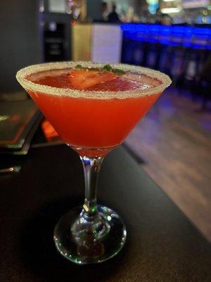 Strawberry Drop - really excellent blend of Tito's + lots of fabulous flavors. Very sweet drink.