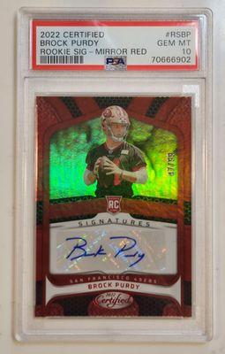 Certfied Brock Purdy Auto graded PSA 10!