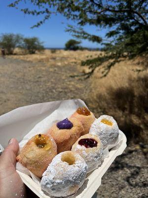 Order of six filled malasadas