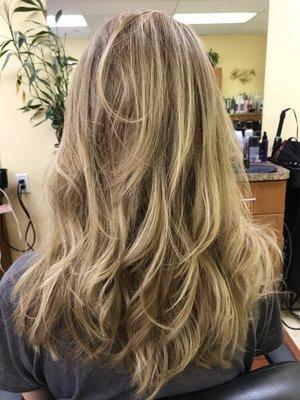 Just good ol' fashioned highlights. Womens long hair cuts. Womens long layered haircuts.