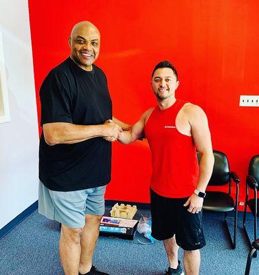 Philly favorite Charles Barkley visiting the office.