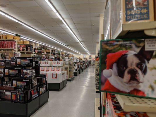 Inside store