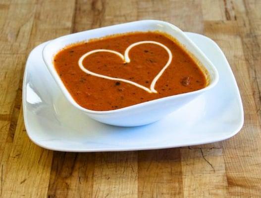 Tomato bisque soup at Grand Traverse Pie Company