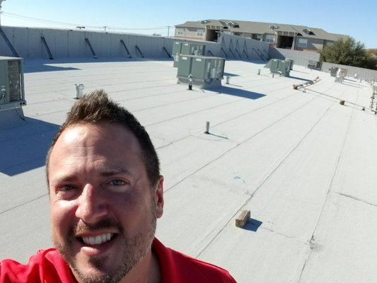 Yes,  we do commercial roofs as well!  Give us a call and see what we can do for you.