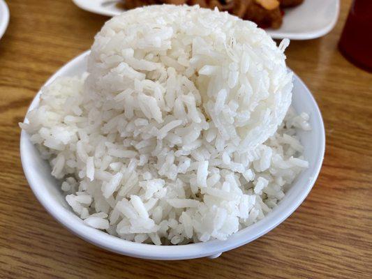 Steamed rice