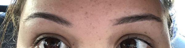 completely butchered my eyebrows