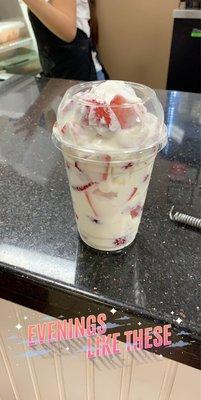 Fresas con crema