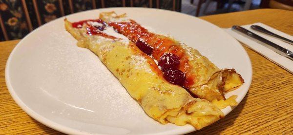 Danish Cherry Kijafa Crepes