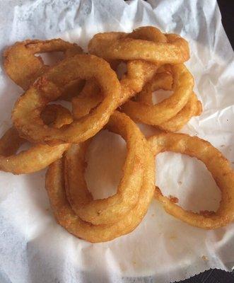 Delicious onion rings