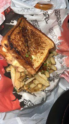 Salmon Grilled Cheese Combo