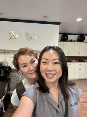 Shin has been my hairstylist for decades...that's plural, many decades! I still come back to her even though I live in Vegas.