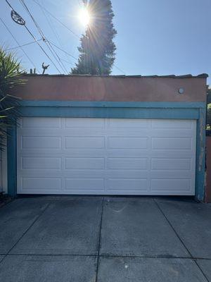 New garage door long panel style