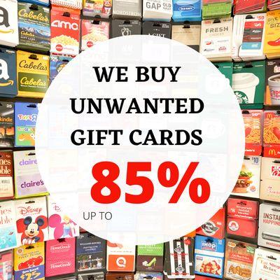 We buy gift cards!