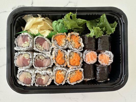 Ponquogue Roll, Spicy Salmon Roll, Salmon Roll