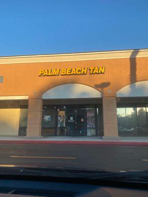 Outside of Palm Beach tan in Mission Viejo