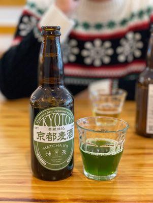 Matcha beer $14