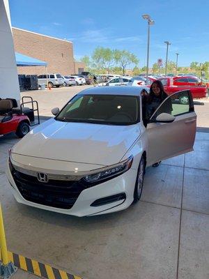 My new 2019 Honda Accord all ready for me!