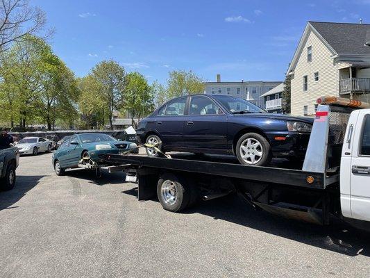 Towing junk cars