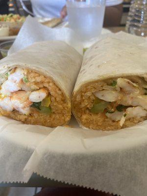 Shrimp burrito