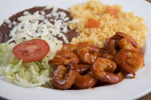 CAMARONES A LA DIABLA (Shrimp dressed in Spicy Salsa)