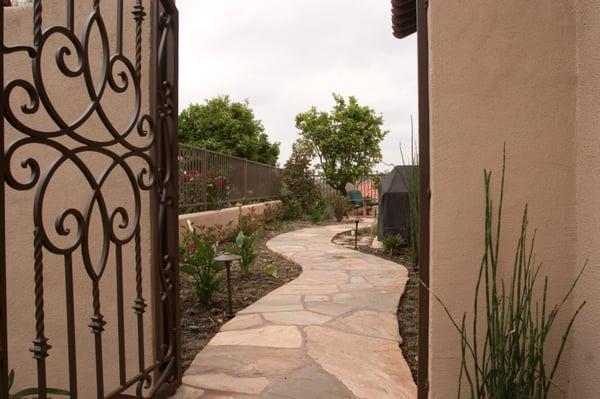 Flagstone path