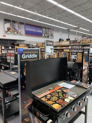 Grills in an athletic store?