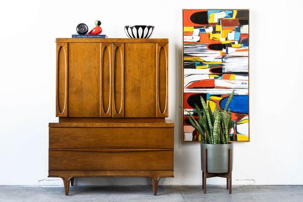 American of Martinsville Mid-Century Highboy Dresser