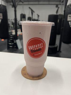 Strawberry banana 44g of protein.