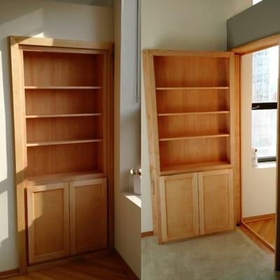 Bookcase door