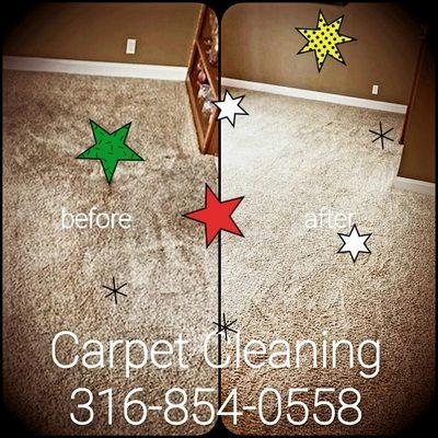 Carpet cleaning, stain removal, odor removal, Wichita Kansas