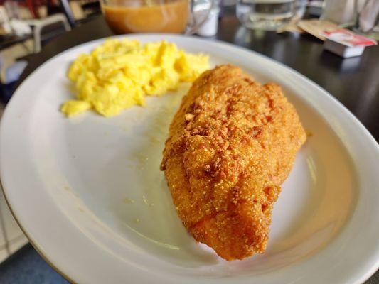 Catfish with Scrambled Eggs