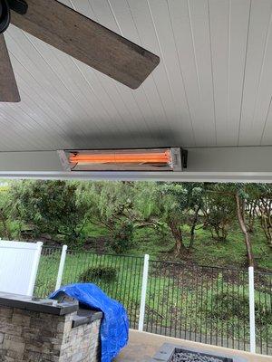 Patio heater installation