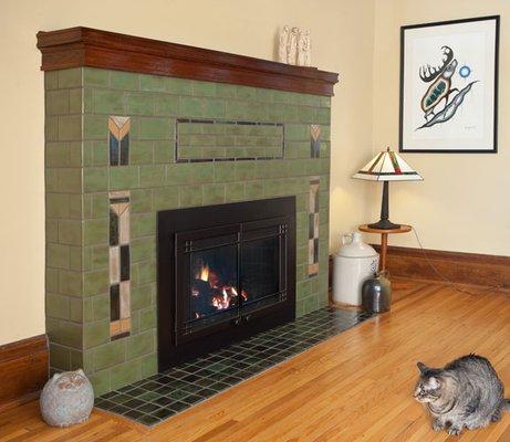 Prairie Arts & Crafts Fireplace