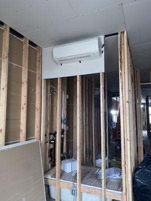 Wall Mount Mini split system installation process