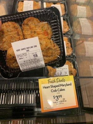 Crab cakes on sale