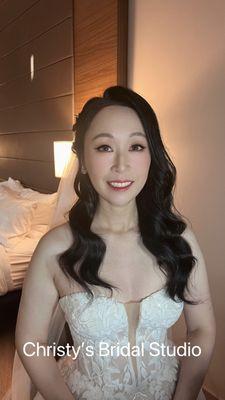 Bridal makeup and hair