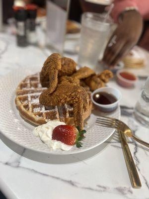 Chicken and waffle