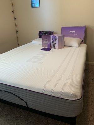 Purple 3 Mattress and Upgraded Accessories.