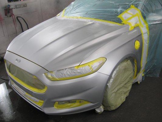 Ford Fusion painting process