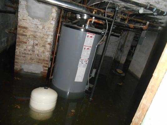 Damage caused by burst pipe