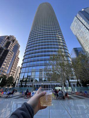 Barebottle at Salesforce tower is at the park level