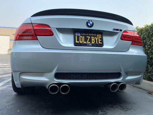 Custom exhaust system