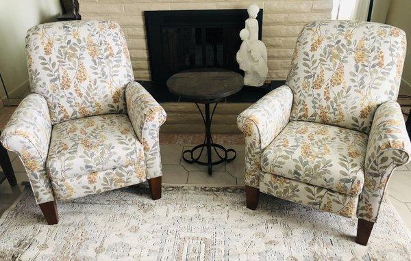 Upholstered chairs by Pacific Drapery