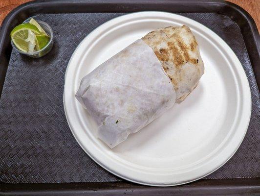 California burrito - a burrito with fries inside. How's that Californian? No idea. Can't wait to order it again either way!