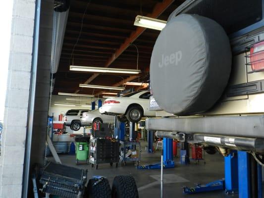 Seven service bays to serve you. Full-service auto repair and state-of-the-art wheel alignment.