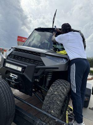 Polaris Ranger Windshield Repair