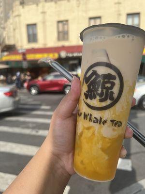 Mango Fresh Milk/Milk Tea(Large) / with lychee jelly